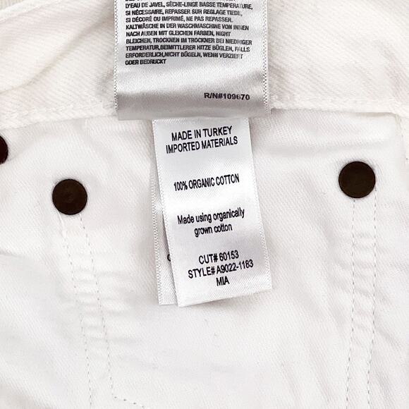 AGOLDE Mia Mid Rise Straight Jeans Women’s 30 White Element NWT - Picture 6 of 7